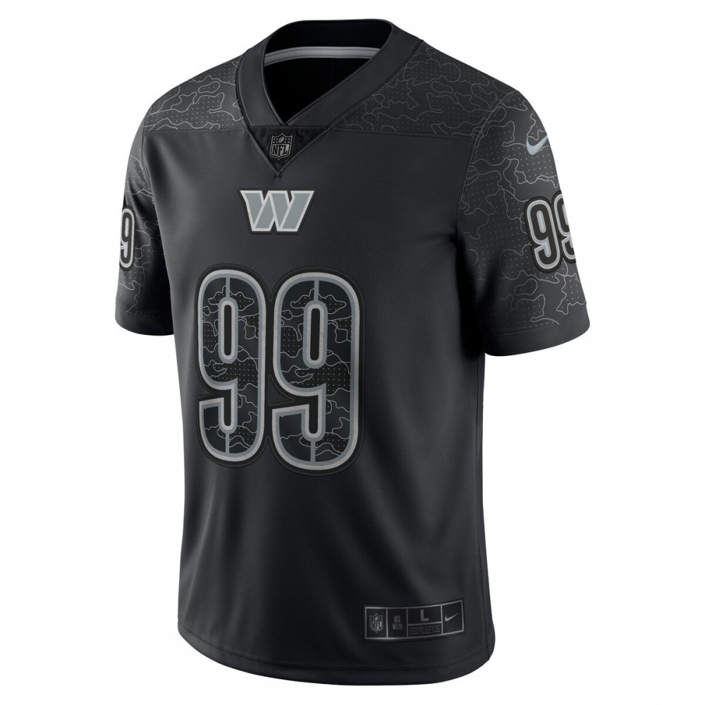 Chase Young Washington Commanders Nike RFLCTV Limited Jersey - Black-GridironStore